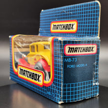 Load image into Gallery viewer, Matchbox 1983 Ford Model A Coupe PAVA Yellow 1-75 Series MB73 Boxed