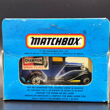 Load image into Gallery viewer, Matchbox 1983 Ford Model A Van Champion Spark Plugs Series 1-75 MB38 Boxed Limited Edition