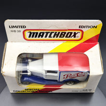 Load image into Gallery viewer, Matchbox 1984 Ford Model A Van Pepsi-Cola White Series 1-75 MB38 Boxed Limited Edition