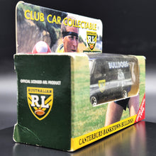 Load image into Gallery viewer, Matchbox 1996 Ford Transit Van Black Club Car Collectable ARL Canterbury-Bankstown Bulldogs Boxed