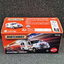 Load image into Gallery viewer, Matchbox 2025 International Terrastar White #24 MBX Rescue New Sealed Box