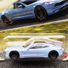 Load image into Gallery viewer, Matchbox 2025 Karma Revero GS-6 Pale Blue #112 MBX Road Trip New Long Card
