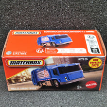 Load image into Gallery viewer, Matchbox 2025 MBX EV Trash Truck Blue #62 MBX City New Sealed Box