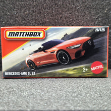 Load image into Gallery viewer, Matchbox 2025 Mercedes-AMG SL 63 Orange #26 MBX Road Trip New Sealed Box