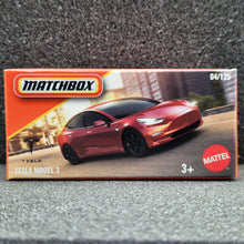 Load image into Gallery viewer, Matchbox 2025 Tesla Model 3 Maroon #4 MBX City New Sealed Box
