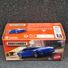 Load image into Gallery viewer, Matchbox 2025 Tesla Model S Blue #42 MBX City New Sealed Box
