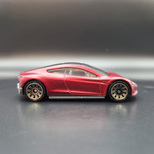 Load image into Gallery viewer, Matchbox 2021 Tesla Roadster Matte Red MBX Showroom #4/100