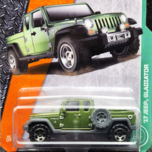 Load image into Gallery viewer, Matchbox 2017 '17 Jeep Gladiator Olive Green #92 MBX Explorers New Long Card