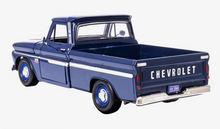 Load image into Gallery viewer, MotorMax 2021 1966 Chevy C10 Fleetside Pickup Dark Blue Timeless Legends 1-24 Diecast Pickup