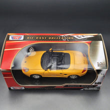 Load image into Gallery viewer, MotorMax 2004 Porsche 986 Boxster Yellow Timeless Legends #73226 1-24 Diecast Car