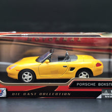 Load image into Gallery viewer, MotorMax 2004 Porsche 986 Boxster Yellow Timeless Legends #73226 1-24 Diecast Car