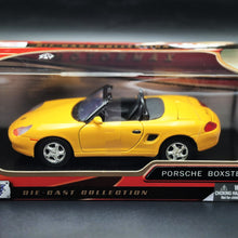 Load image into Gallery viewer, MotorMax 2004 Porsche 986 Boxster Yellow Timeless Legends #73226 1-24 Diecast Car