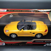 Load image into Gallery viewer, MotorMax 2004 Porsche 986 Boxster Yellow Timeless Legends #73226 1-24 Diecast Car