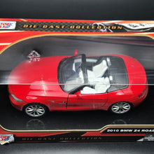 Load image into Gallery viewer, MotorMax 2010 BMW Z4 Roadster Red Timeless Legends #73349 1-24 Diecast Car