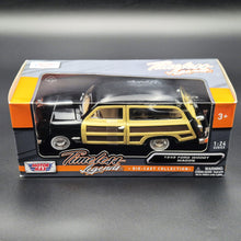 Load image into Gallery viewer, MotorMax 2021 1949 Ford Woody Wagon Black Timeless Legends #73260 1-24 Diecast Model