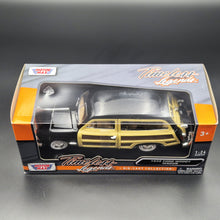 Load image into Gallery viewer, MotorMax 2021 1949 Ford Woody Wagon Black Timeless Legends #73260 1-24 Diecast Model