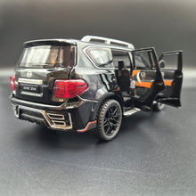 Load image into Gallery viewer, Explorafind 2023 Nissan Patrol Black 1:24 Die Cast Car