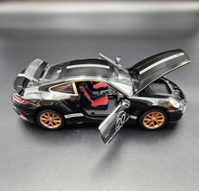 Load image into Gallery viewer, Explorafind 2021 Porsche 911 Turbo S Black 1:24 Die Cast Car