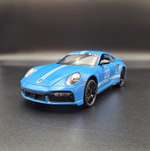 Load image into Gallery viewer, Explorafind 2021 Porsche 911 Turbo S Sky Blue 1:24 Die Cast Car