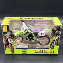 Load image into Gallery viewer, Racing Champions 1997 Kawasaki KX250 Motorcross Motorcycle Damon Huffman #10 1/9 Scale Diecast