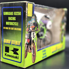 Load image into Gallery viewer, Racing Champions 1997 Kawasaki KX250 Motorcross Motorcycle Damon Huffman #10 1/9 Scale Diecast