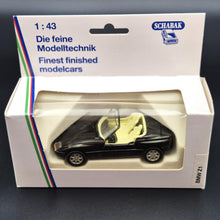 Load image into Gallery viewer, Schabak Modell 1990 BMW Z1 Cabriolet Open Black #1160 1:43 Die Cast Model