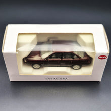 Load image into Gallery viewer, Schabak Modell 1992 Audi 80 Bordeaux #1031 1:43 Die Cast Model
