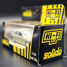 Load image into Gallery viewer, Solido 1993 Mercedes-Benz 190 (W201) Metallic Gold #1506 1:43 Hi-Fi Series Die Cast Model