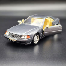 Load image into Gallery viewer, Superior Sunnyside 1989 Mercedes Benz 500SL Dark Grey 1:24 SS 7705 Die Cast Model
