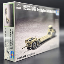 Load image into Gallery viewer, Trumpeter German Tank Transporter Pz.Kpfw.Sd.Ah.116 #07249 1:72 Scale Model Kit