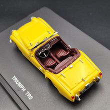 Load image into Gallery viewer, Universal Hobbies Eagle's Race 1955 Triumph TR2 Yellow #3683 1:43 Die Cast Model