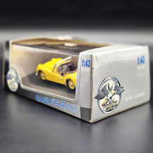 Load image into Gallery viewer, Universal Hobbies Eagle's Race 1955 Triumph TR2 Yellow #3683 1:43 Die Cast Model