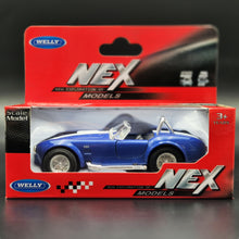 Load image into Gallery viewer, Welly 1965 Shelby Cobra 427 S/C Blue 1:36 NEX Collection Series Boxed New