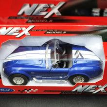 Load image into Gallery viewer, Welly 1965 Shelby Cobra 427 S/C Blue 1:36 NEX Collection Series Boxed New