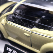 Load image into Gallery viewer, Welly 2004 Volkswagen New Beetle Convertible Pale Yellow 1:36 Collection Series Boxed