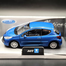 Load image into Gallery viewer, Welly 2007 Peugeot 207 Blue 1:36 #42370 Collection Series Boxed