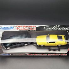Load image into Gallery viewer, Welly 2001 Chevrolet Suburban & 1970 Ford Mustang Boss 302 Off-Roader Trailer Set Collection