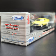 Load image into Gallery viewer, Welly 2001 Chevrolet Suburban & 1970 Ford Mustang Boss 302 Off-Roader Trailer Set Collection