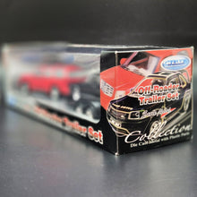Load image into Gallery viewer, Welly 2002 Cadillac Escalade & 1965 Pontiac GTO Off-Roader Trailer Set Collection