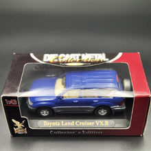 Load image into Gallery viewer, Yat-Ming 1998 Toyota Land Cruiser VXR Blue 1:43 Collectors Edition Diecast Car