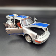 Load image into Gallery viewer, Explorafind 1994 Porsche 964 Turbo Carrera RS Silver 1:24 Die Cast Car