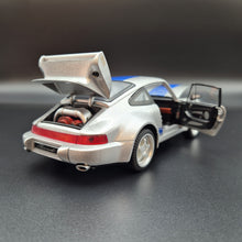 Load image into Gallery viewer, Explorafind 1994 Porsche 964 Turbo Carrera RS Silver 1:24 Die Cast Car