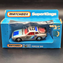 Load image into Gallery viewer, Matchbox 1983 Porsche 944 Silver K-98 Matchbox Superkings Diecast Boxed