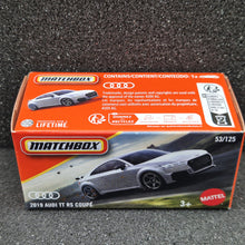 Load image into Gallery viewer, Matchbox 2025 2019 Audi TT RS Coupe Silver #53 MBX Road Trip New Sealed Box