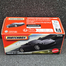 Load image into Gallery viewer, Matchbox 2025 Porsche 911 Carrera Cabriolet Grey #27 MBX Road Trip New Sealed Box