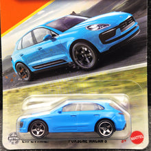 Load image into Gallery viewer, Matchbox 2025 Porsche Macan S Miami Blue #64 MBX Road Trip New Long Card