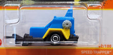 Load image into Gallery viewer, Matchbox 2021 Speed Trapper Trailer Blue & Yellow MBX Highway #62/100 New
