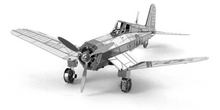 Load image into Gallery viewer, Explorafind 3D Metal Art - F-4U Corsair Aircraft 3D Model Building Kit