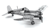 Load image into Gallery viewer, Explorafind 3D Metal Art - F-4U Corsair Aircraft 3D Model Building Kit