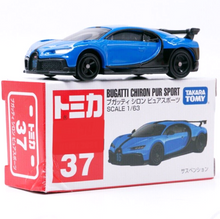 Load image into Gallery viewer, Tomica 2021 Bugatti Chiron Pur Sport Blue #37 New Sealed Box